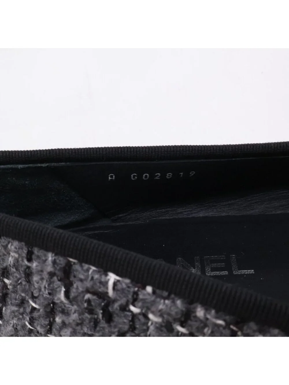 Chanel Ballerina CC Logo Tweed Ballet Shoes